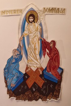 Icoana Invierea Domnului brodata