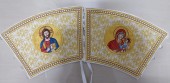 Mânecuțe Preoți-Iisus si Maica Domnului-broderie