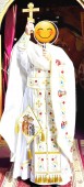 Vesmant brodat cu Sfintii Apostoli si model pictura murala 
