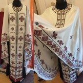 Vesmant Preoti-Broderie Național Rosu-negru